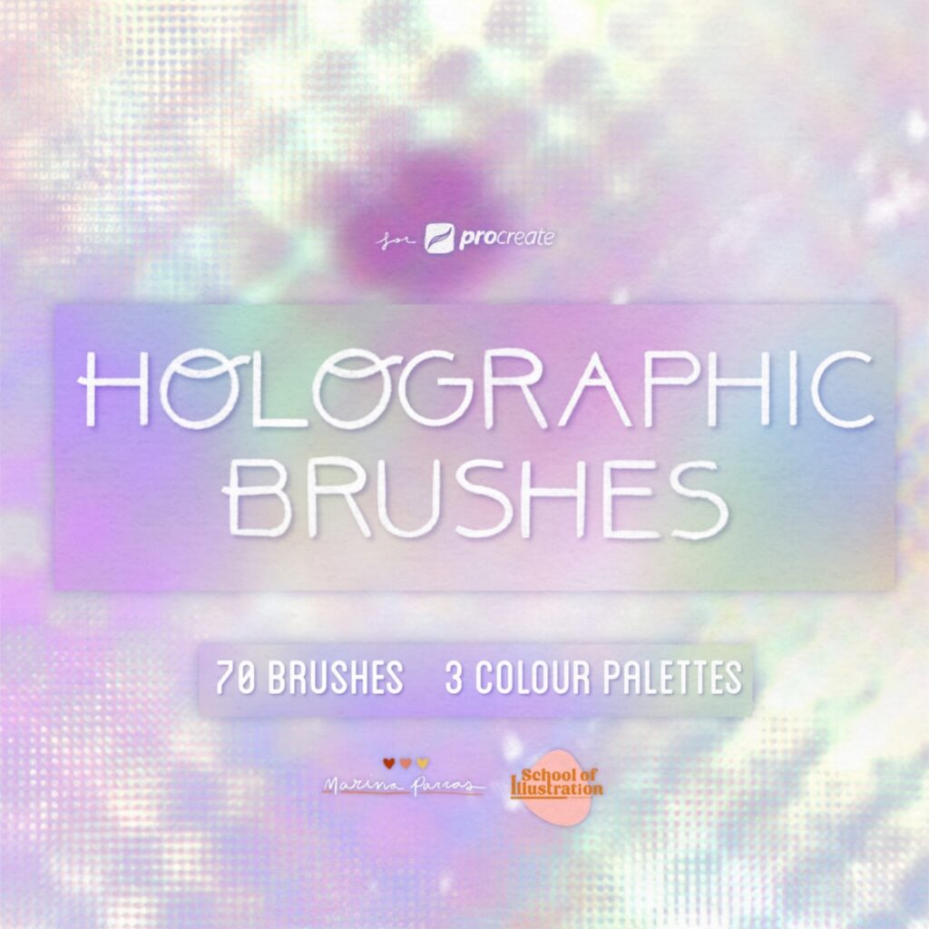Кисть Holographic Brushes для Procreate скачать бесплатно