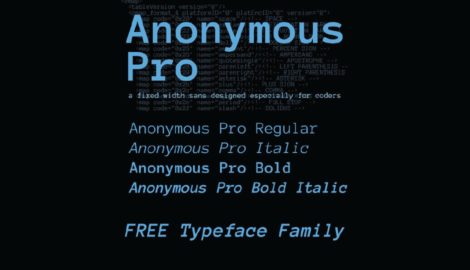 Шрифт AnonymousPro кириллица скачать бесплатно